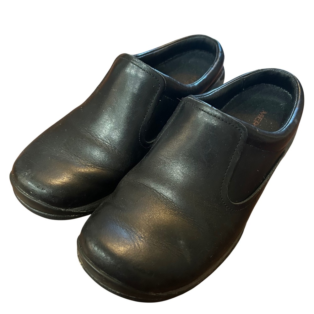Merrell Encore Q2 Breeze Clogs Womens Black Leather Slip On Shoes 8.5